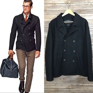 Suit Supply Double Breasted Wool Coat